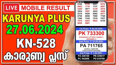 29.6.23 kerala lottery result|കാരുണ്യ പ്ലസ് ലോട്ടറി KN 528 .